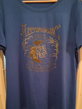 Fleetwood Mac 'Sisters of the Moon' Blue Graphic Tee